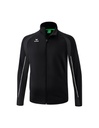 LIGA STAR polyester trainingsjack zwart/wit
