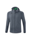 LIGA STAR trainingsjack met capuchon slate grey/zwart