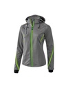 Outdoor Basics Functioneel softshell jack grey melange/green gecko Dames