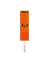 Captain Armband with velcro neon oranje